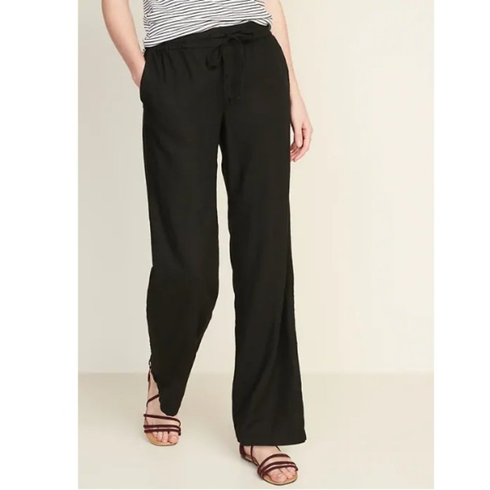 Old Navy Linen Blend Wide Leg Pant XL